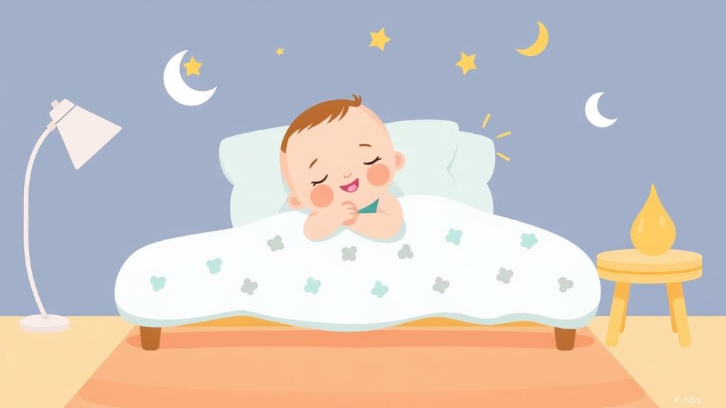 Illustration showing key concepts related to 9 month old nap schedule: how many naps and how long