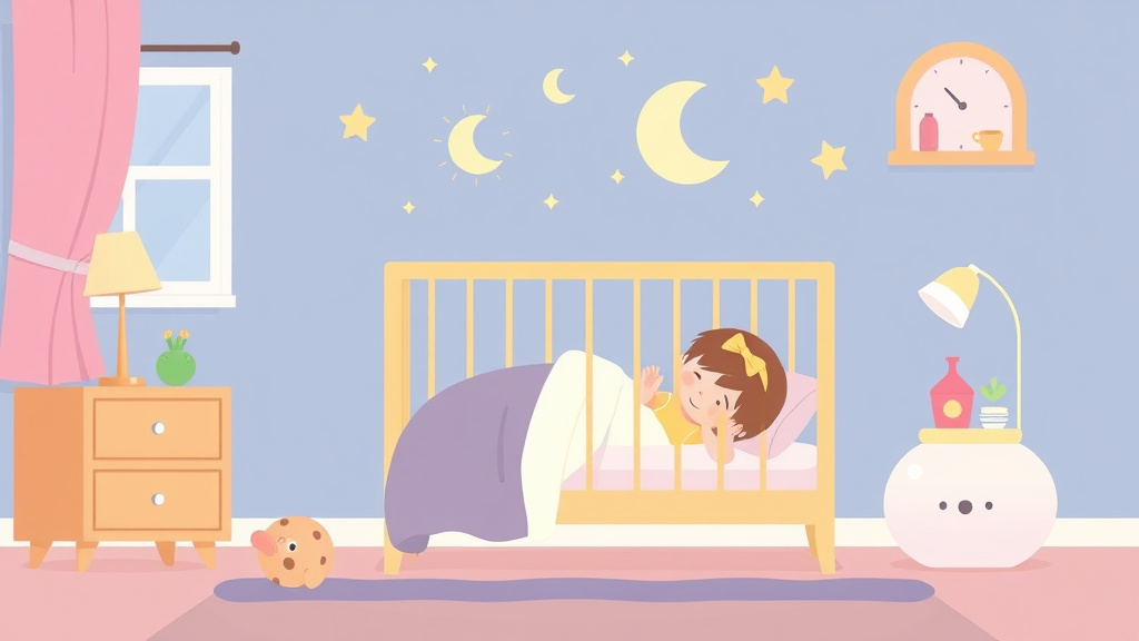 Illustration showing key concepts related to contact nap to crib