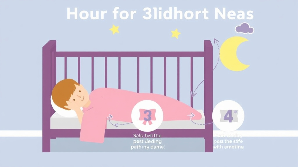 Visual guide for practical steps in crib hour for short naps