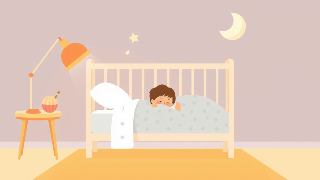 Illustration showing key concepts related to crib hour method for nap training