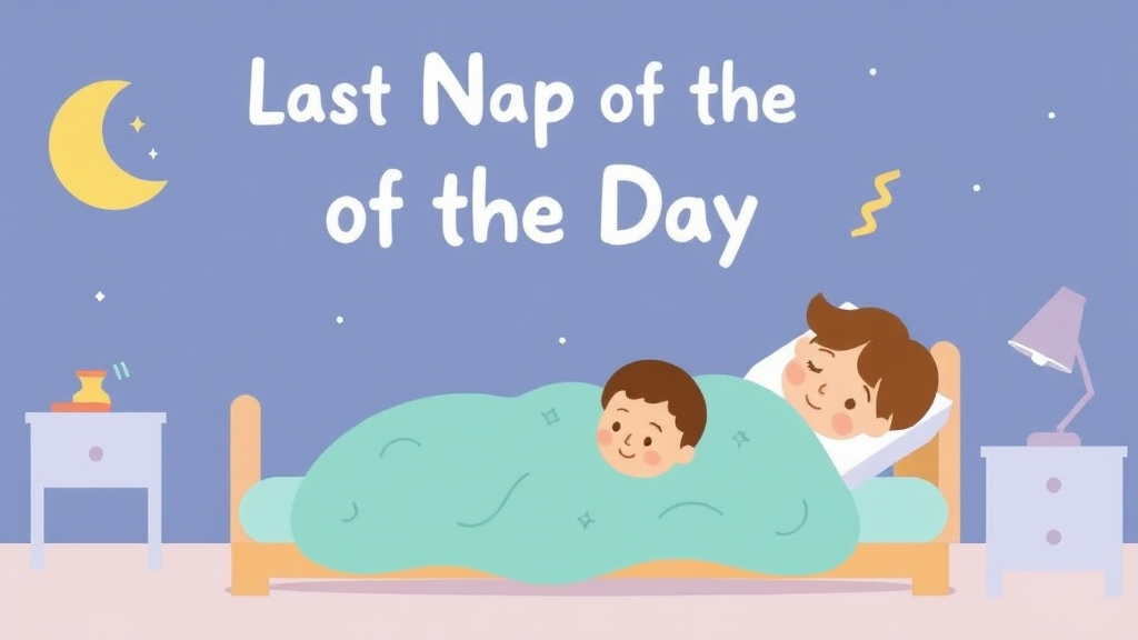 Visual guide for practical steps in last nap of the day