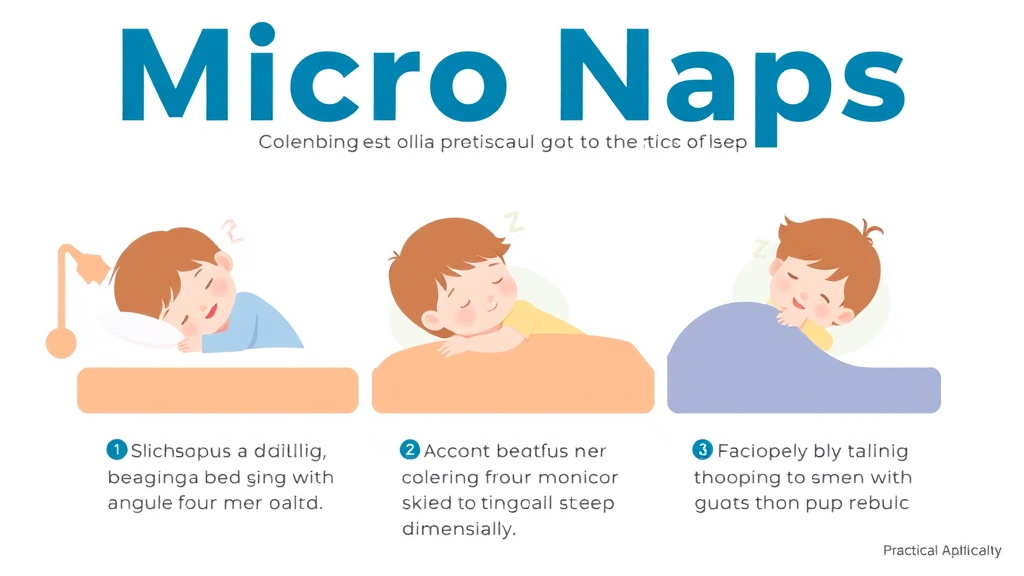 Visual guide for practical steps in micro naps