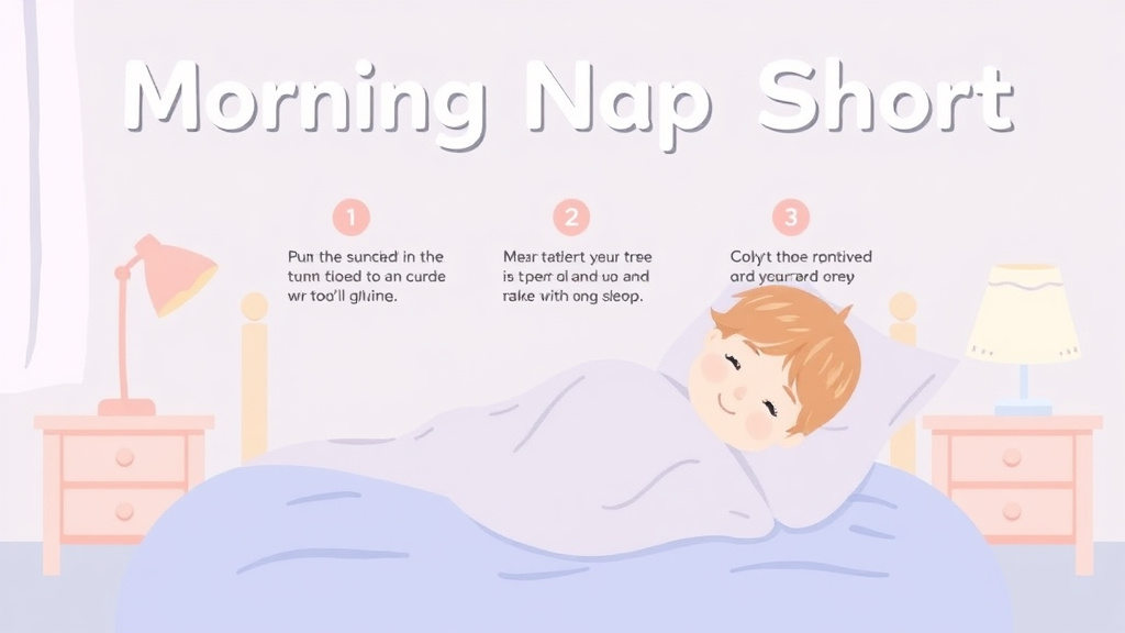 Visual guide for practical steps in morning nap short