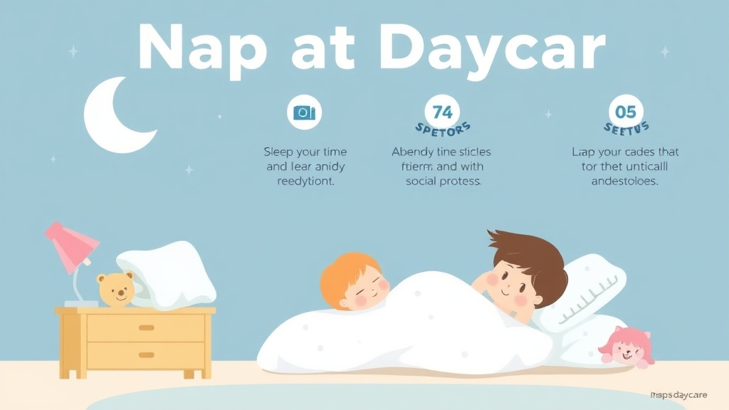 Visual guide for practical steps in nap at daycare