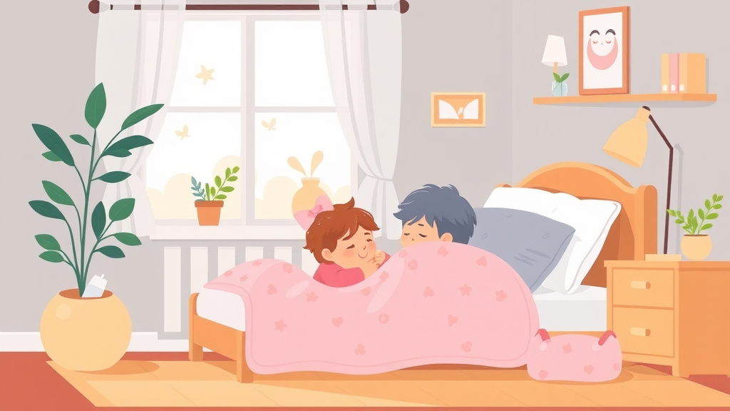 Illustration showing key concepts related to nap at grandparents house