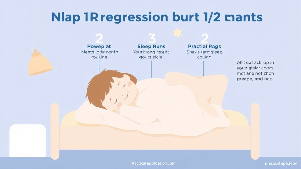 Visual guide for practical steps in nap regression at 12 months