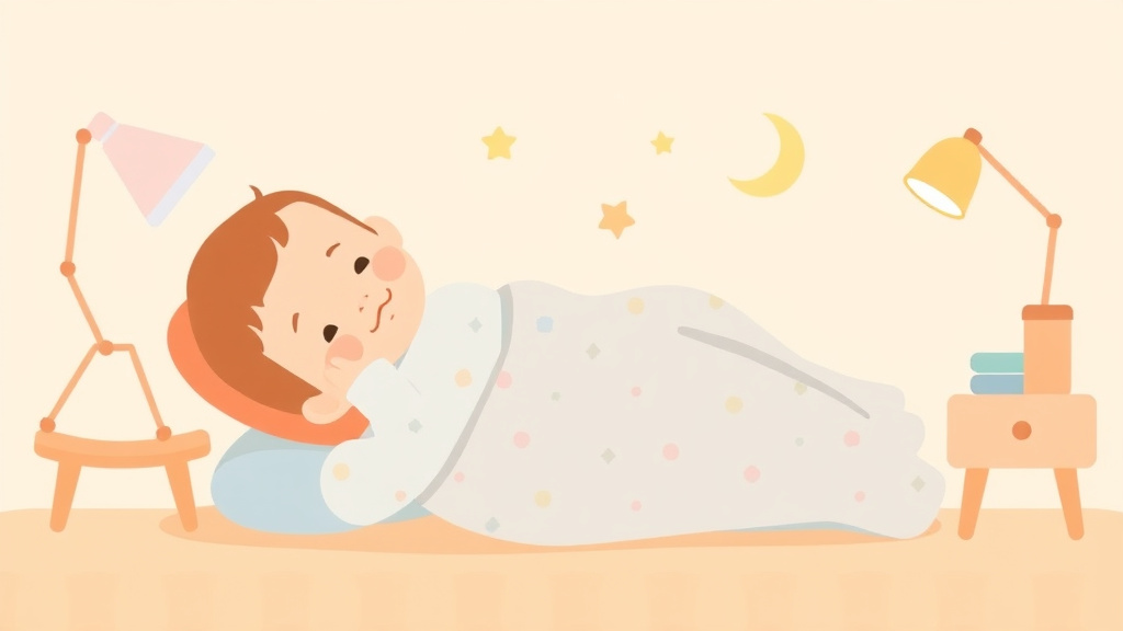 Illustration showing key concepts related to nap regression at 18 months