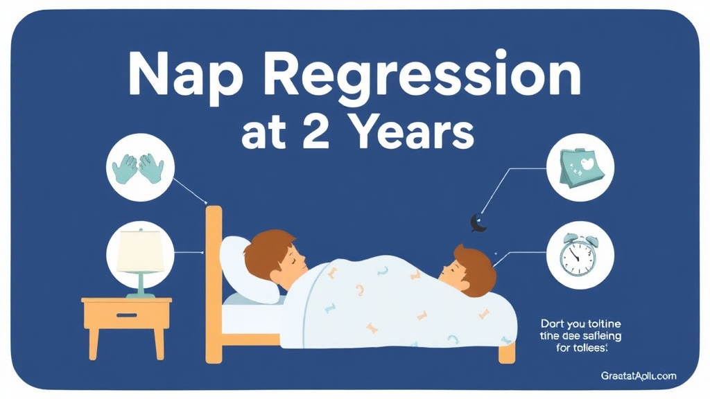 Visual guide for practical steps in nap regression at 2 years