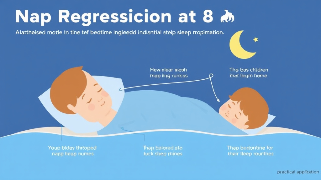 Visual guide for practical steps in nap regression at 8 months