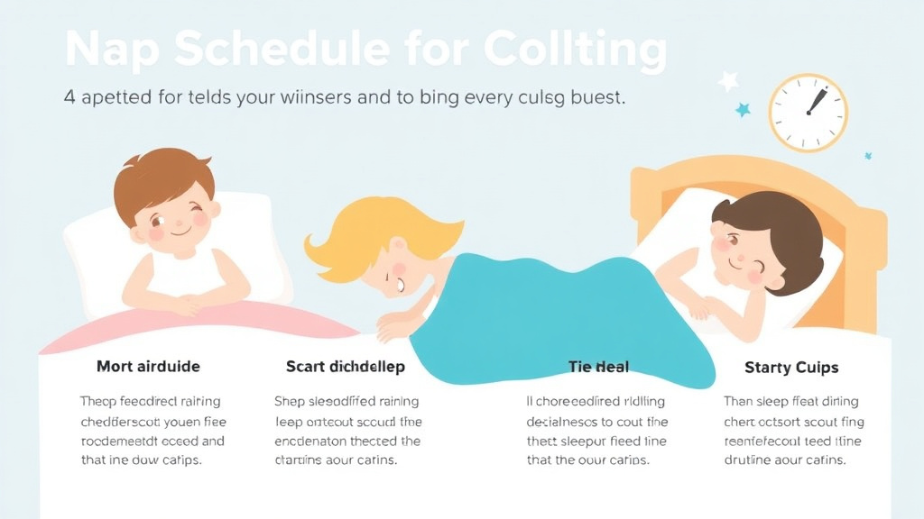 Visual guide for practical steps in nap schedule for working parents