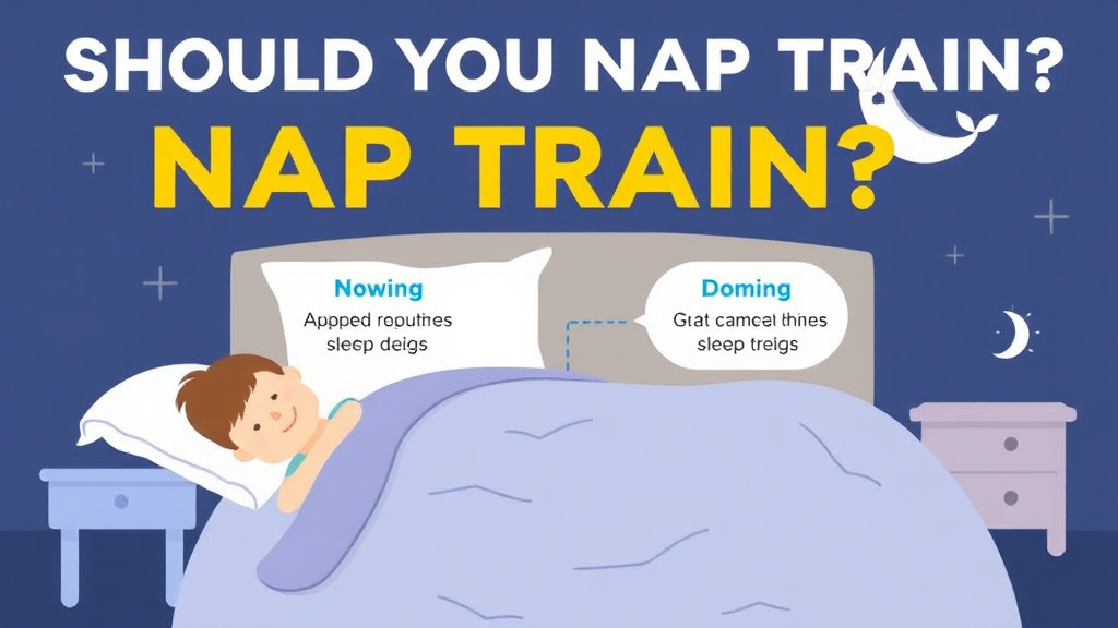 Visual guide for practical steps in should you nap train before or after night training?