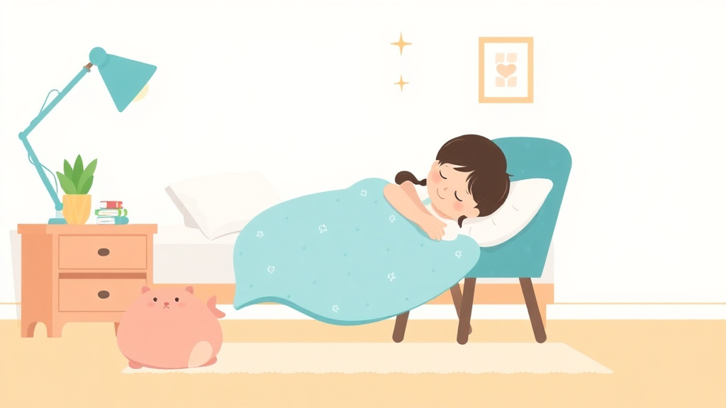 Illustration breaking down the fundamentals of nap Training with the Chair Method