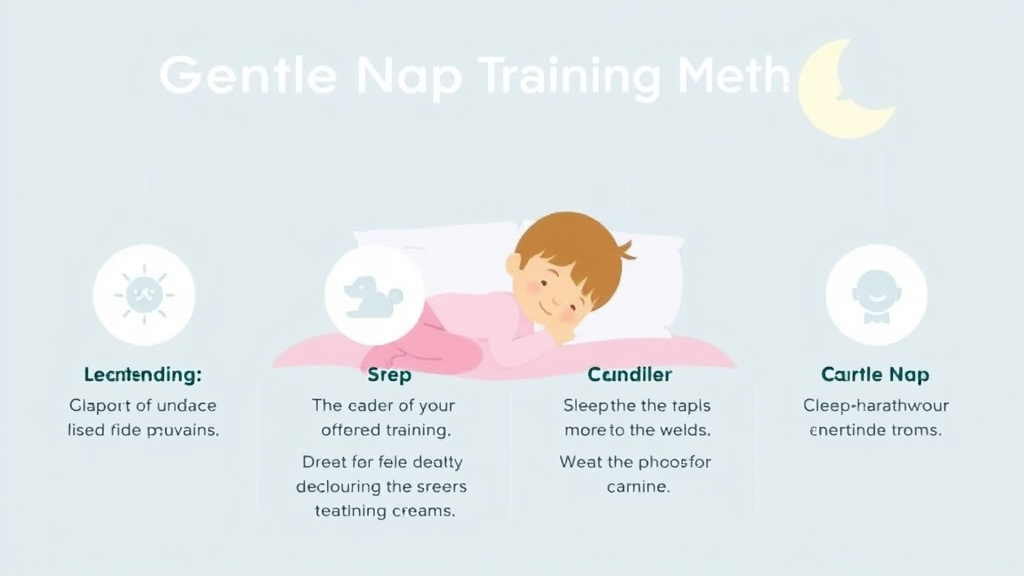 Visual guide for practical steps in gentle nap training methods