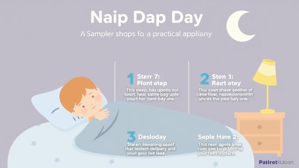 Action-oriented illustration showing how to apply one Nap Day Sample Schedules