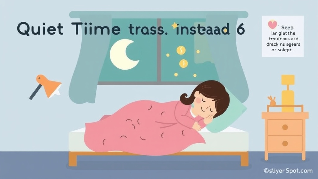 Visual guide for practical steps in quiet time instead of nap: how to transition