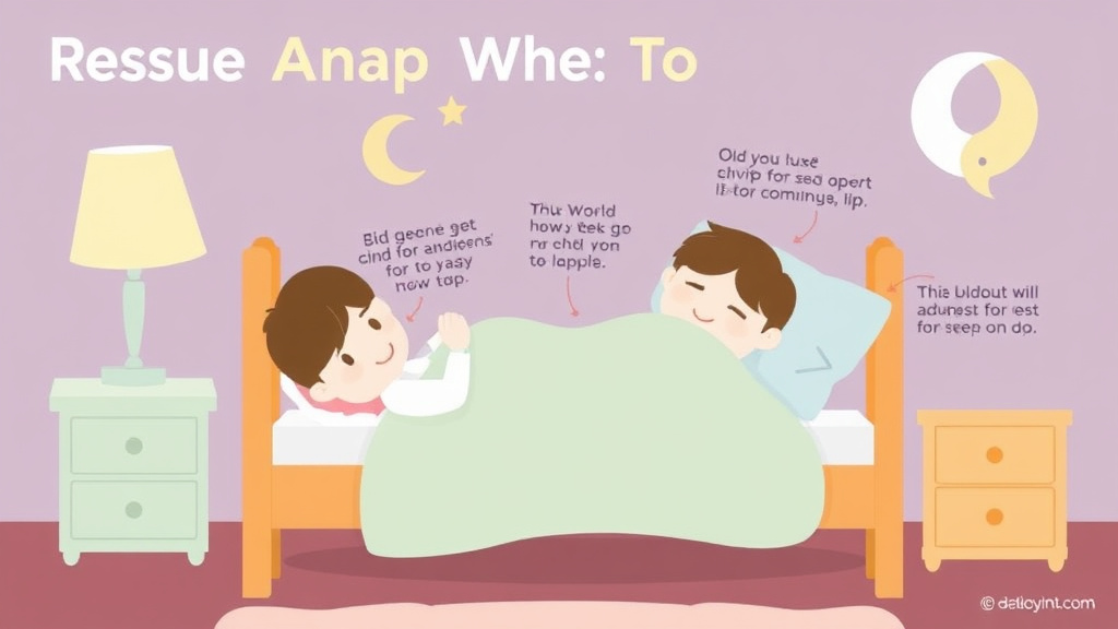 Visual guide for practical steps in rescue nap when to use