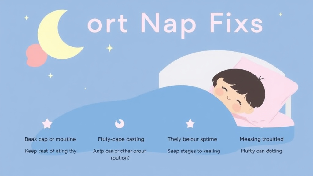 Visual guide for practical steps in short nap fixes