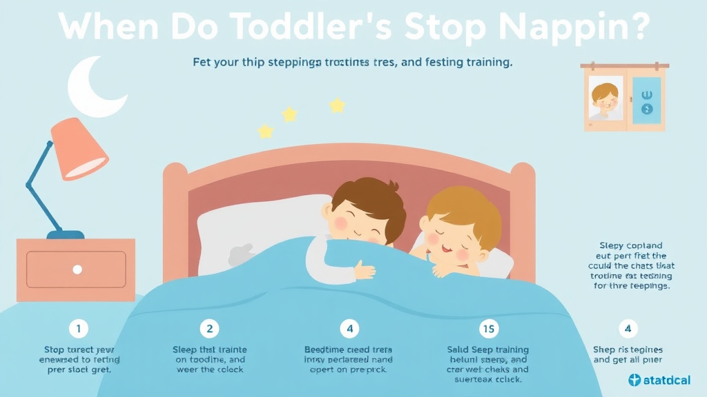 Visual guide for practical steps in when do toddlers stop napping?