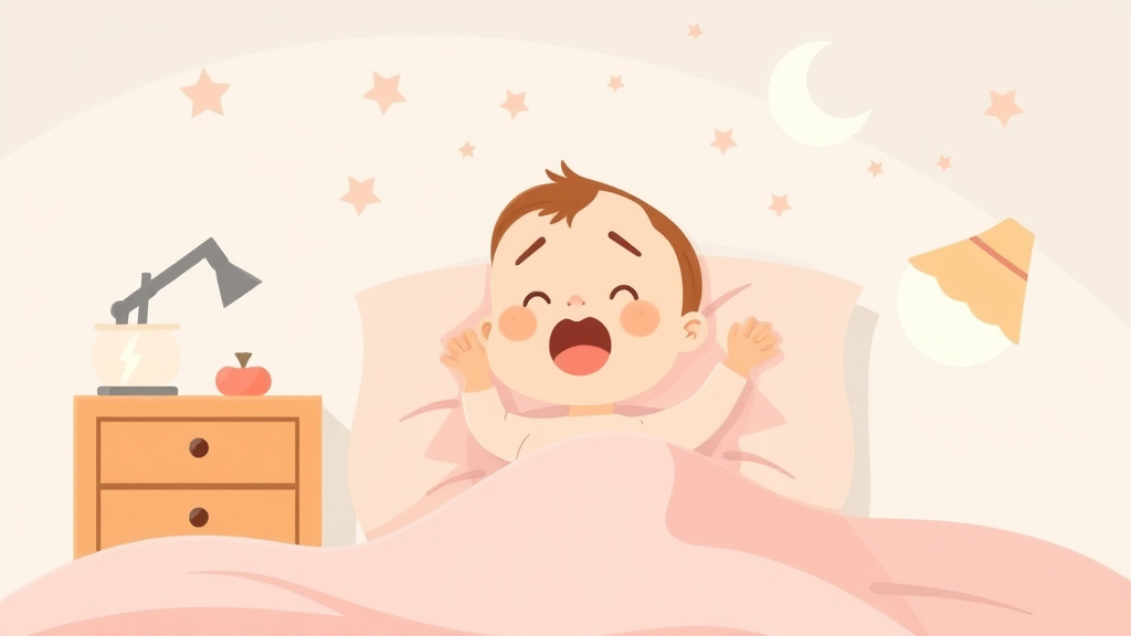 Illustration breaking down the fundamentals of baby Wakes 30 Minutes After Bedtime