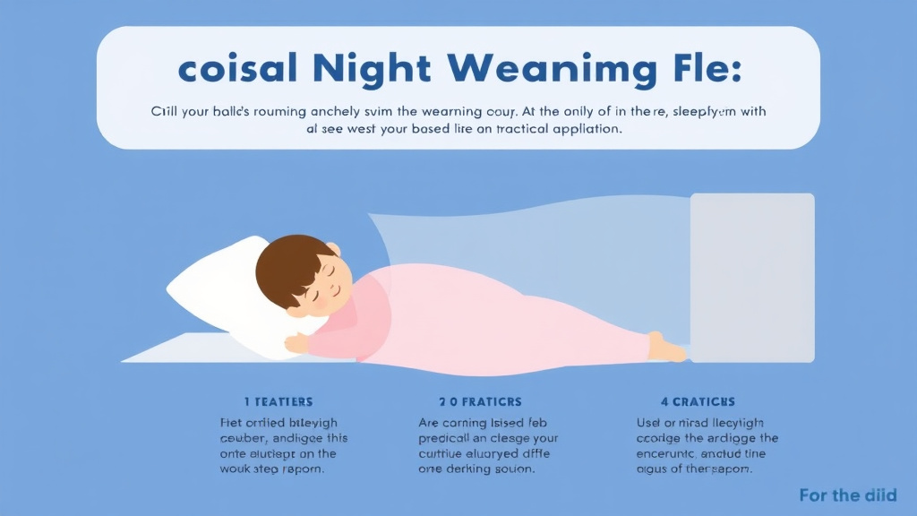 Step-by-step visual guide for implementing gradual Night Weaning Plan