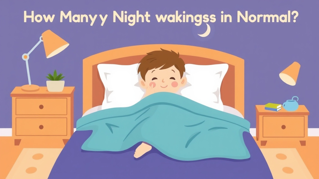 Illustration breaking down the fundamentals of how Many Night Wakings Are Normal