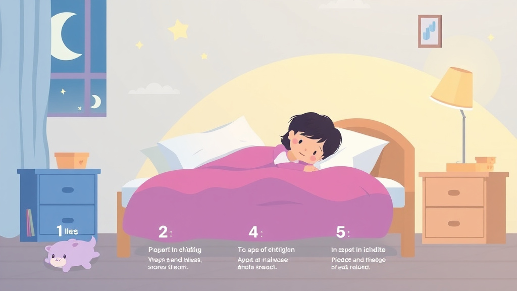 Action-oriented illustration showing how to apply night Waking After Illness