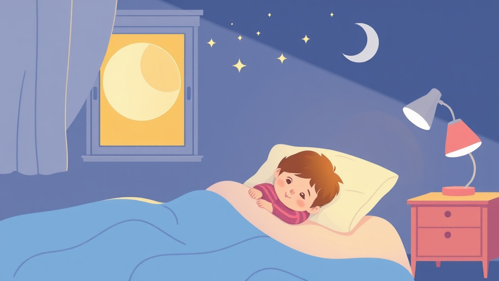 A professional illustration depicting night Waking After Sleep Training