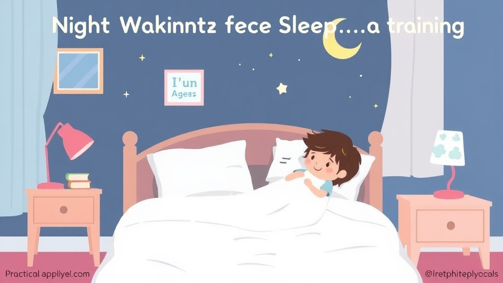 Practical checklist visual for night Waking After Sleep Training