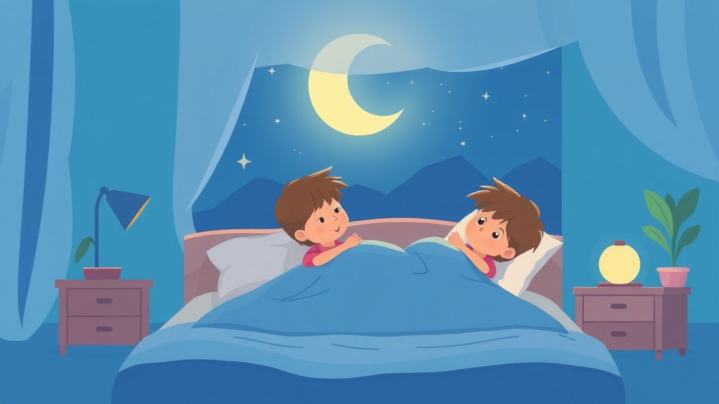 Visual overview of night Waking After Vacation with key concepts highlighted