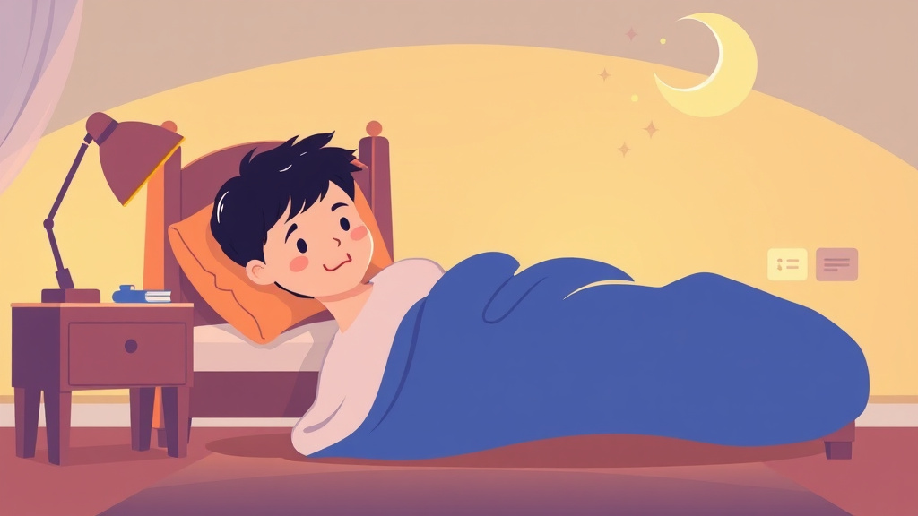 A professional illustration depicting night Waking from Anxiety in Children