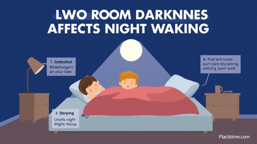 Process flow illustration for putting how Room Darkness Affects Night Waking into action