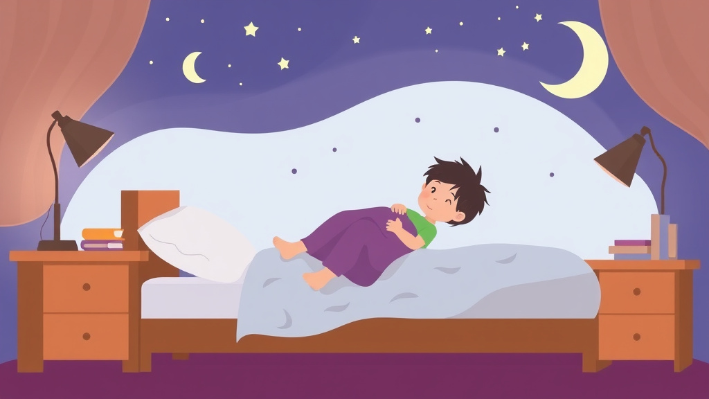 A professional illustration depicting night Waking During Leap 5