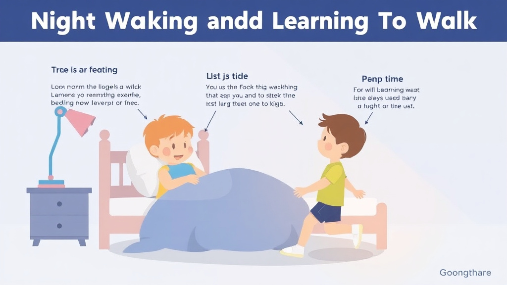 Practical checklist visual for night Waking And Learning To Walk