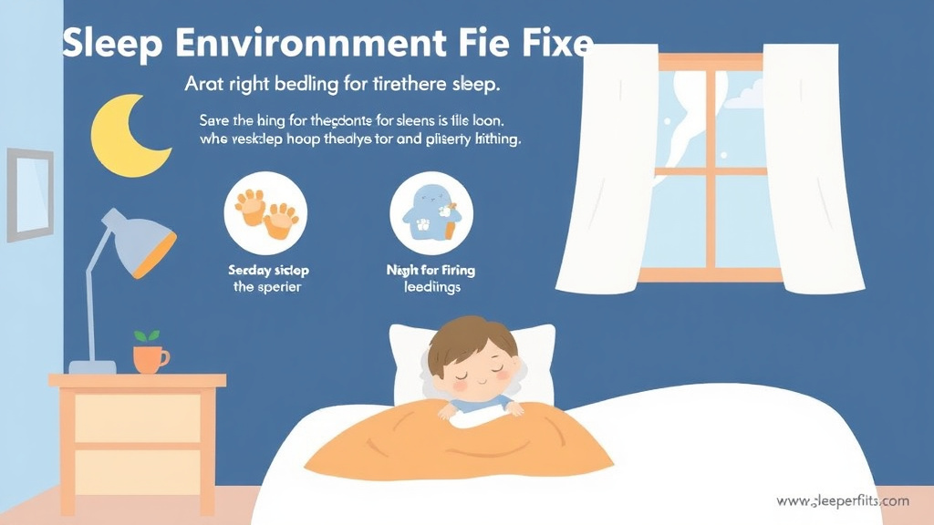 Practical checklist visual for sleep Environment Fixes for Night Waking