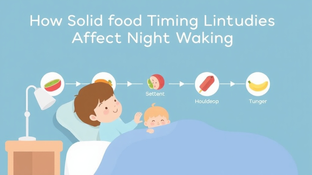 Real-world application diagram for how Solid Food Timing Affects Night Waking