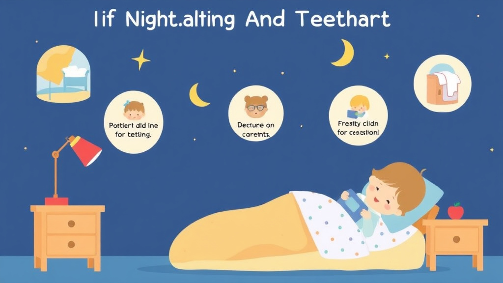 Process flow illustration for putting night Waking And Teething into action