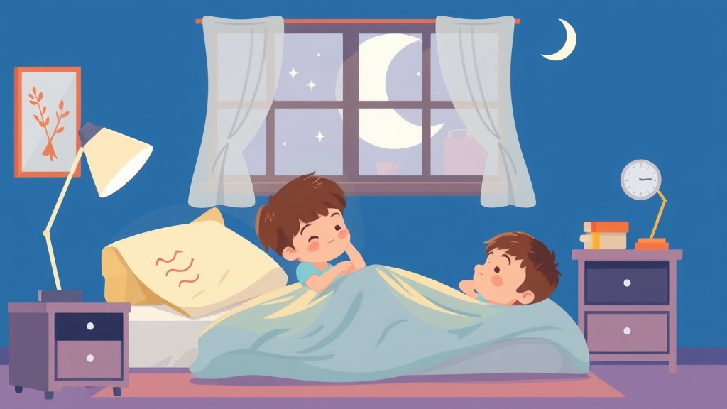 Educational graphic covering the essentials of night Waking in School Age Children