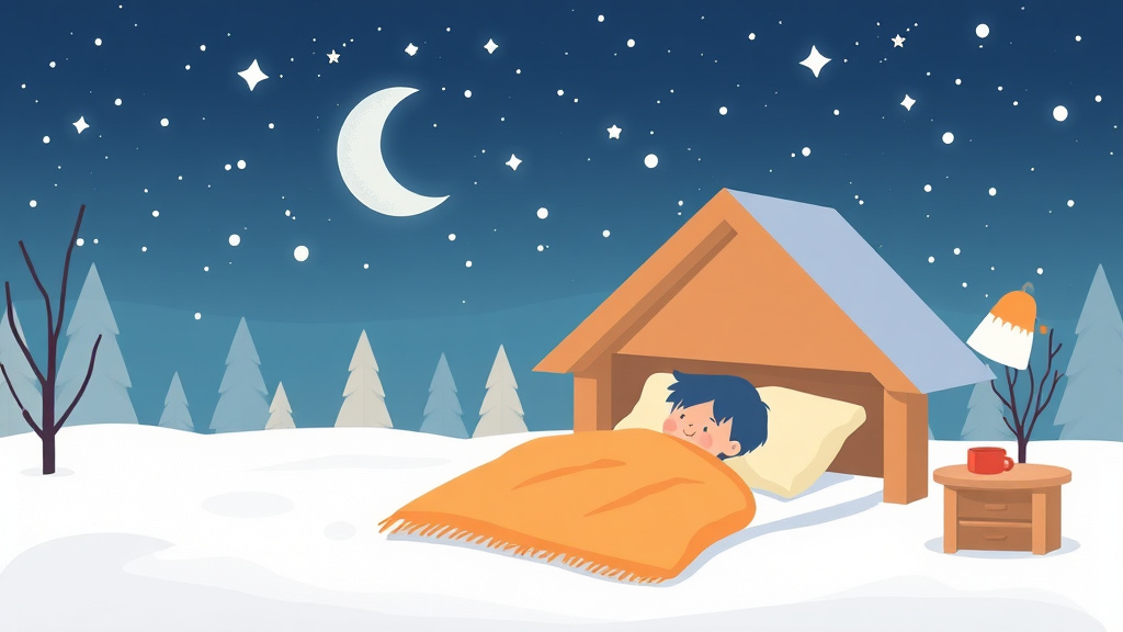 Detailed visual representation of night Waking in Winter: Cold and Dry Air