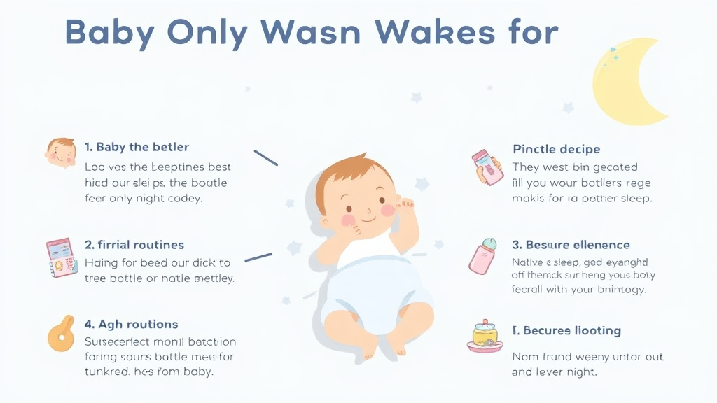 Practical workflow diagram for baby Only Wakes for Bottle at Night
