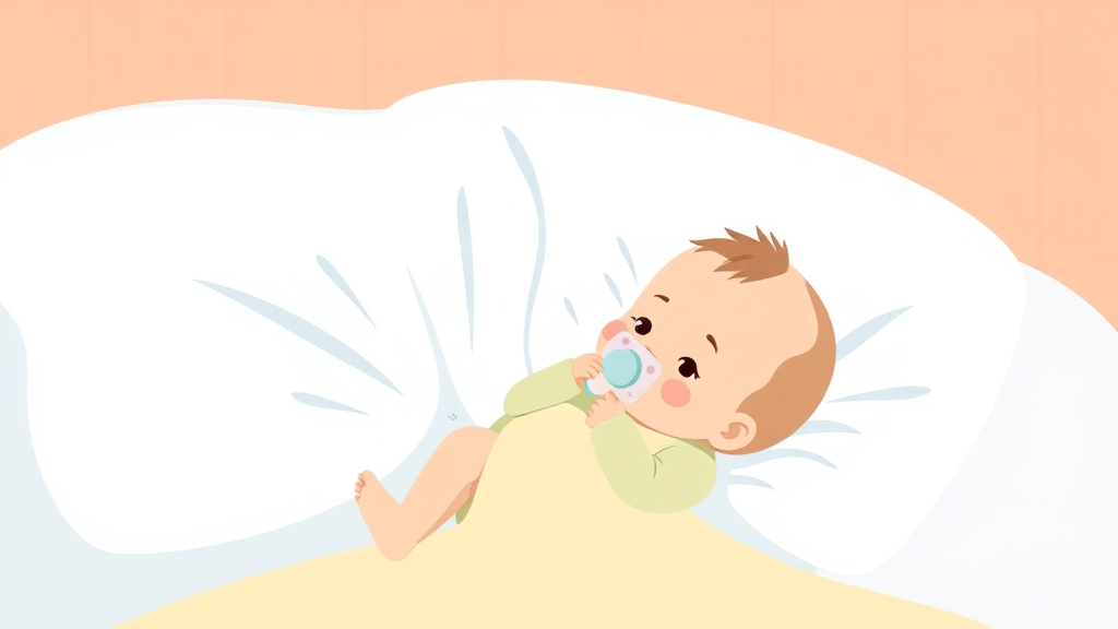 Illustration breaking down the fundamentals of baby Only Wakes for Pacifier at Night
