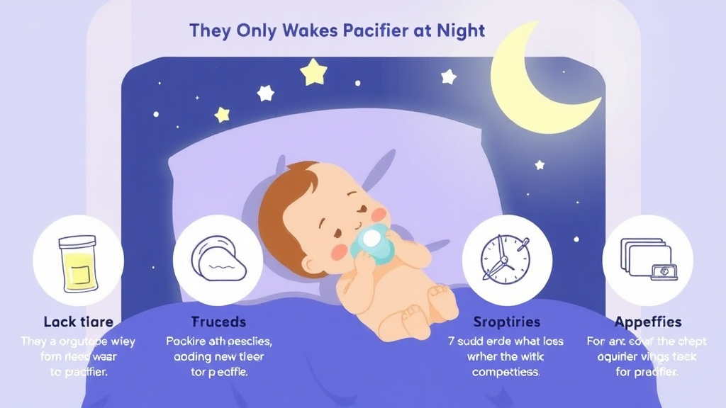 Real-world application diagram for baby Only Wakes for Pacifier at Night