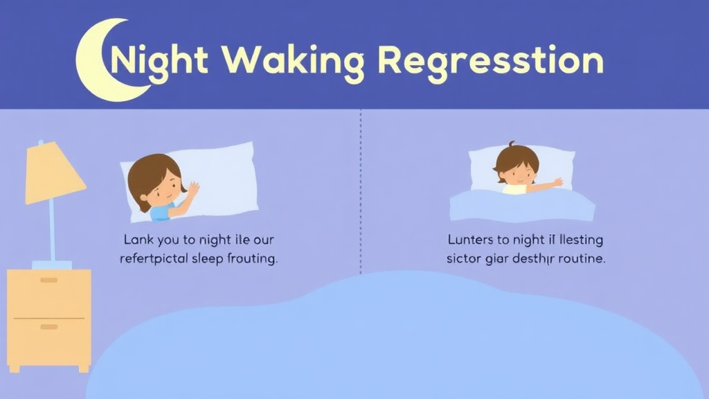 Action-oriented illustration showing how to apply night Waking Regression Signs