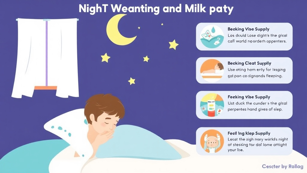Process flow illustration for putting night Weaning And Milk Supply into action