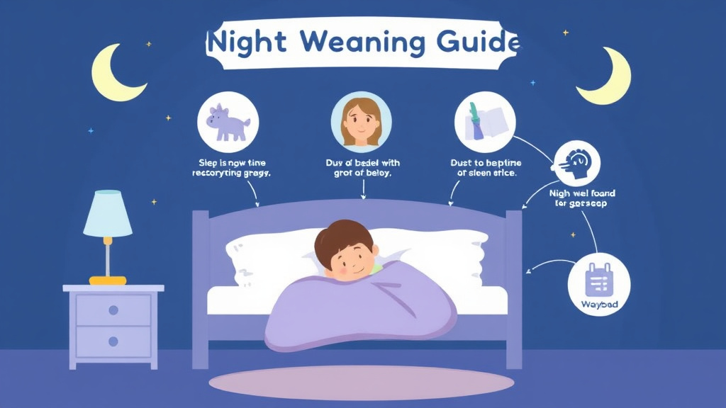 Process flow illustration for putting night Weaning Guide into action