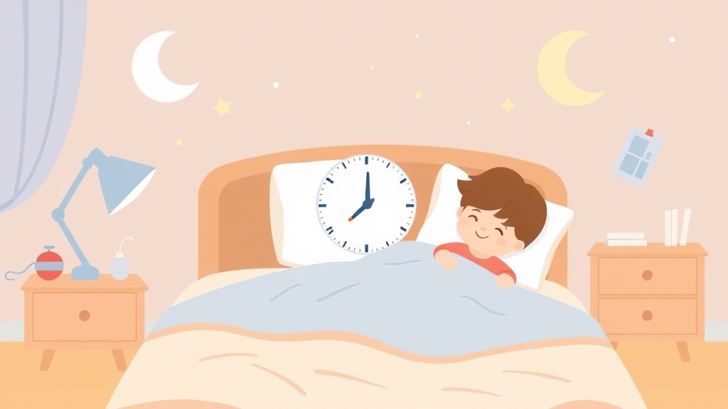 A professional illustration depicting timed Checks For Night Waking