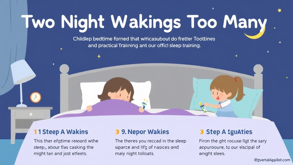 Process flow illustration for putting two Night Wakings Too Many into action