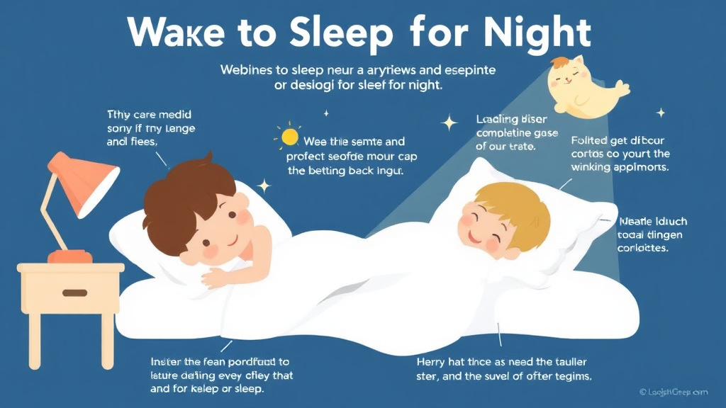 Process flow illustration for putting wake To Sleep For Night Waking into action