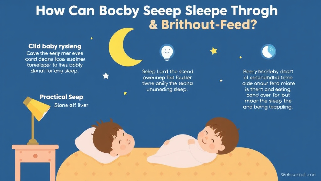 Practical checklist visual for when Can Baby Sleep Through Without Feeding