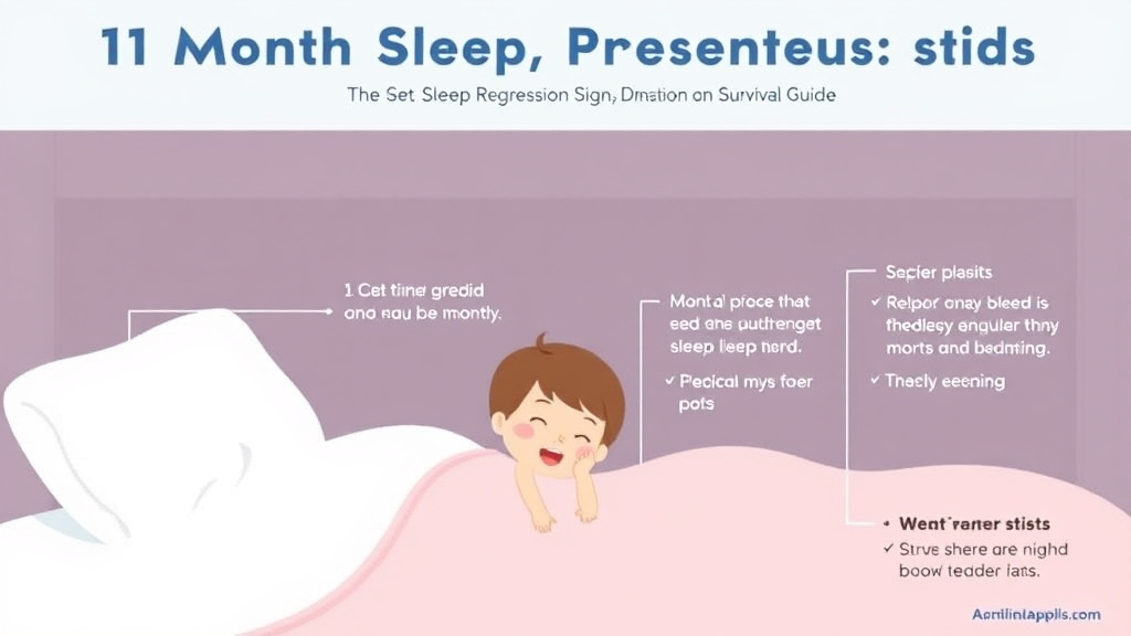 Visual guide for practical steps in 11 month sleep regression: signs, duration, and survival guide