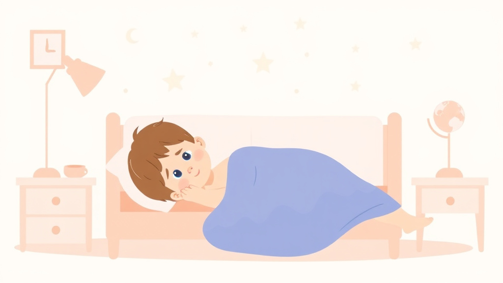 Illustration showing key concepts related to 14 month sleep regression: signs, duration, and survival guide